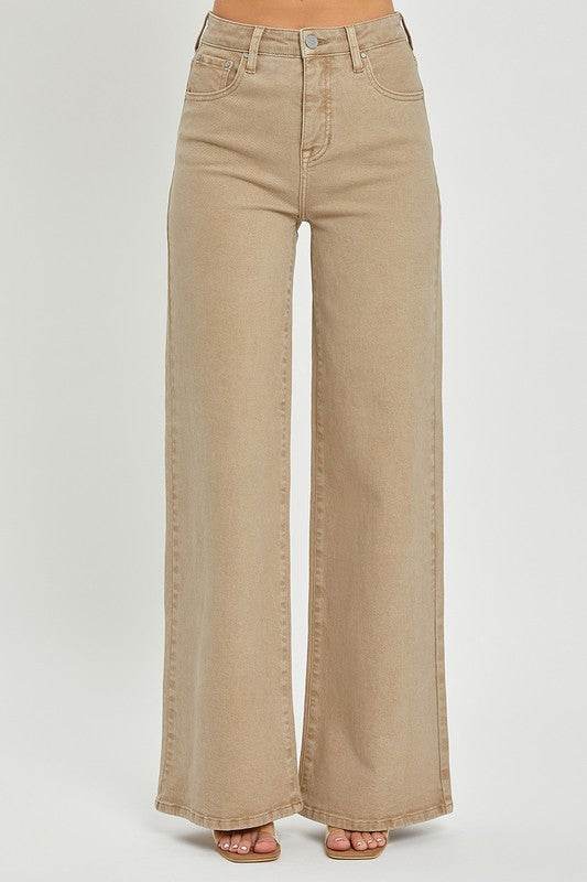 RISEN Full Size Tummy Control High Rise Wide Leg Jeans Plus Size - Shop Style & More | Fresh Looks, Everyday Deals & Free Shipping