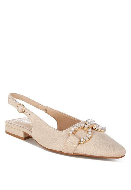 Salova Pearl-Studded Horsebit Flats - Shop Style & More | Fresh Looks, Everyday Deals & Free Shipping