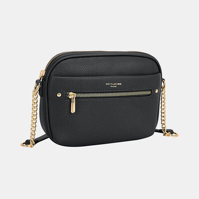 David Jones Chain Detail Small Crossbody Bag Black One Size Bags