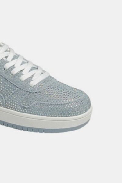 Forever Link Rhinestone Platform Flat Sneakers Sneakers