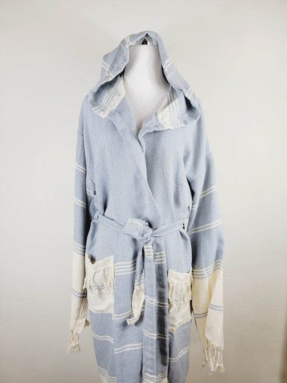 Unisex Robe, Beach or spa Robe with pockets - Sky - Shop Style & More | Fresh Looks, Everyday Deals & Free Shipping