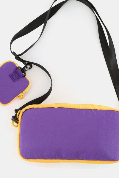 Himawari Removable Strap Nylon Crossbody Bag with EarPods Bag Bags