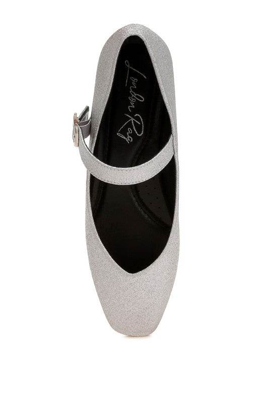Herma Glitter Pin Buckle Ballerinas - Shop Style & More | Fresh Looks, Everyday Deals & Free Shipping