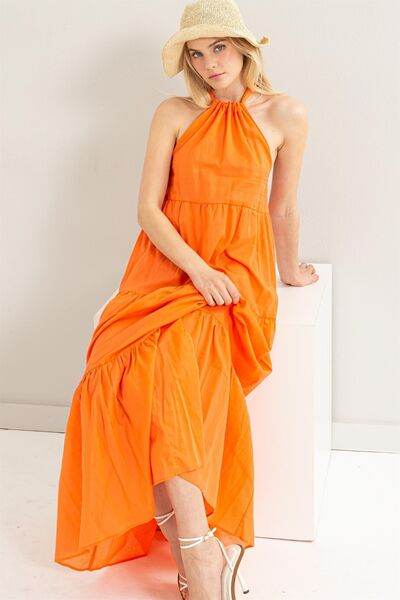 Halter Neck Cover Up Maxi Dress - Shop Style & More | Fresh Looks, Everyday Deals & Free Shipping