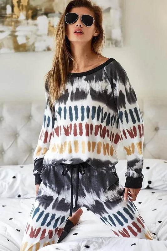 BiBi Tie Dye Print French Terry Top - Shop Style & More | Fresh Looks, Everyday Deals & Free Shipping