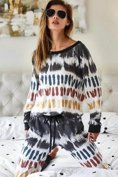 BiBi Tie Dye Print French Terry Top - Shop Style & More | Fresh Looks, Everyday Deals & Free Shipping