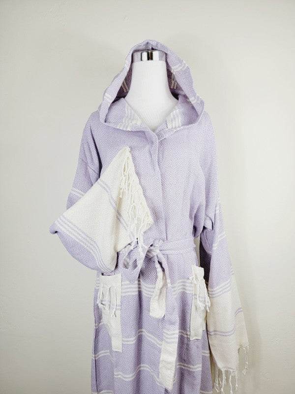 Unisex Robe, Beach or spa Robe with pockets - Lila - Shop Style & More | Fresh Looks, Everyday Deals & Free Shipping