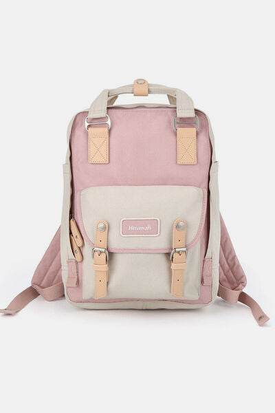 Himawari Contrast Water and Scratch-Resistant Nylon Backpack Bag - Shop Style & More | Fresh Looks, Everyday Deals & Free Shipping