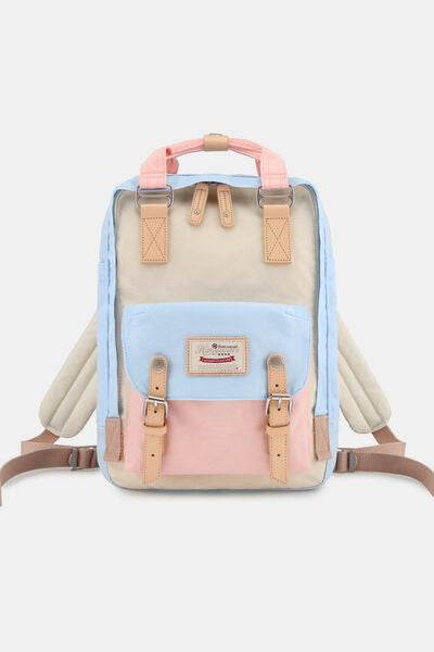 Himawari Contrast Waterproof Nylon Backpack Bag - Shop Style & More | Fresh Looks, Everyday Deals & Free Shipping