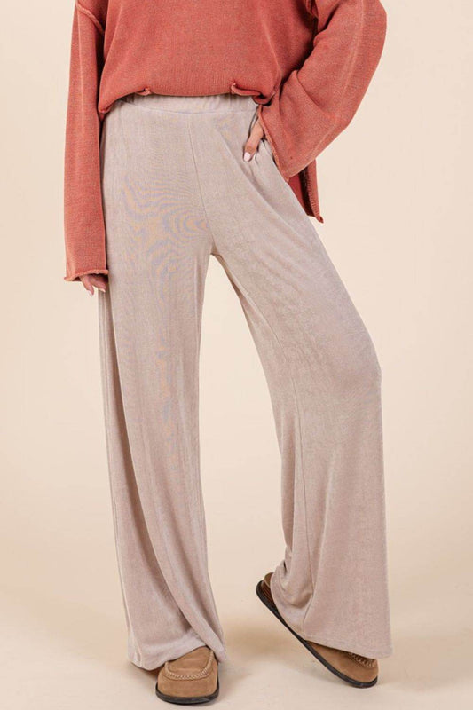 Mittoshop Elastic Waist Pants with Side Pockets - Shop Style & More | Fresh Looks, Everyday Deals & Free Shipping