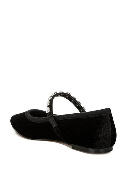 Aralia Velvet Mary Jane Ballerinas - Shop Style & More | Fresh Looks, Everyday Deals & Free Shipping