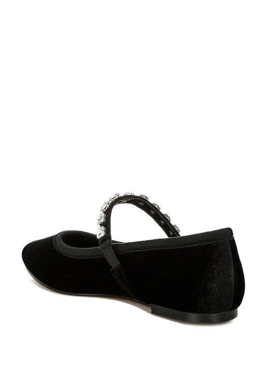 Aralia Velvet Mary Jane Ballerinas - Shop Style & More | Fresh Looks, Everyday Deals & Free Shipping