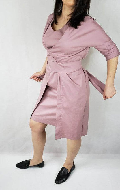 Gray Dress jacket 3/4 sleeve ties in front with po - Shop Style & More | Fresh Looks, Everyday Deals & Free Shipping