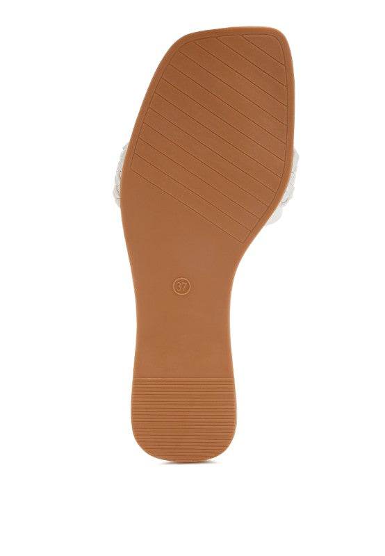 Hazbin Diamante Flat Sandals - Shop Style & More | Fresh Looks, Everyday Deals & Free Shipping