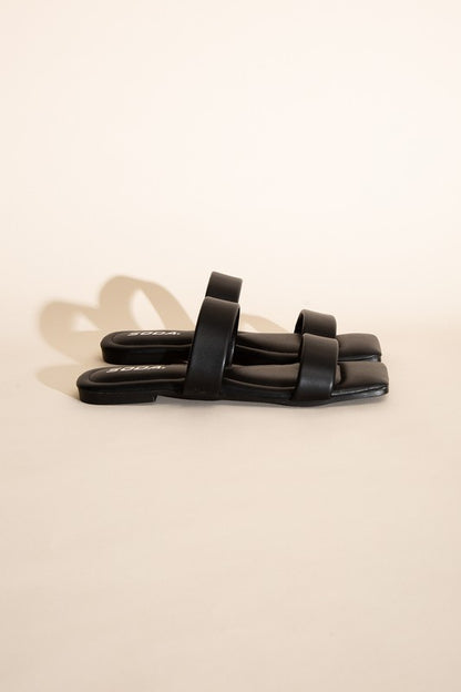 RAMSEY-S Double Strap Slides Sandals