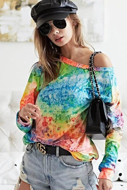 BiBi Tie Dye Soft Knit Jersey T-Shirt - Shop Style & More | Fresh Looks, Everyday Deals & Free Shipping