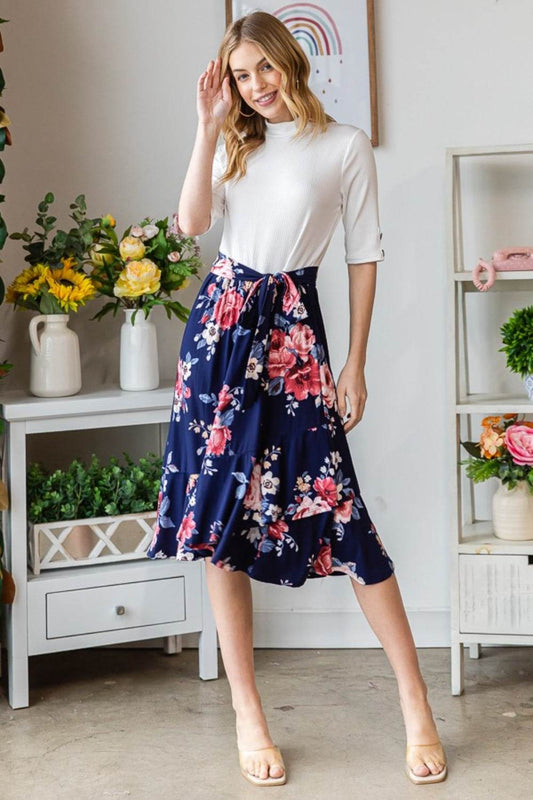 Reborn J Floral Wrap Ruffled Dress - Shop Style & More | Fresh Looks, Everyday Deals & Free Shipping