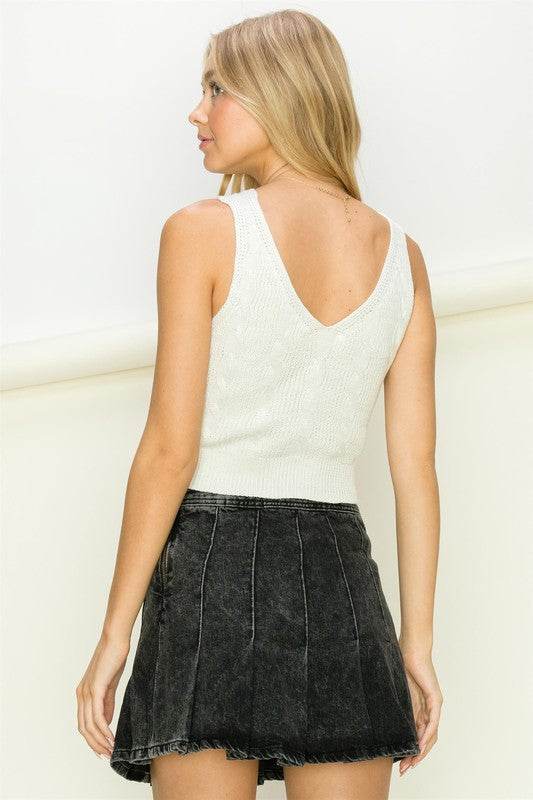 See You Again Cropped Sweater Tank - Shop Style & More | Fresh Looks, Everyday Deals & Free Shipping