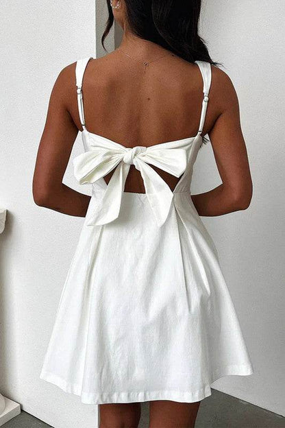 Solid Sleeveless Fit Wide Strap A Line Dress - Shop Style & More | Fresh Looks, Everyday Deals & Free Shipping