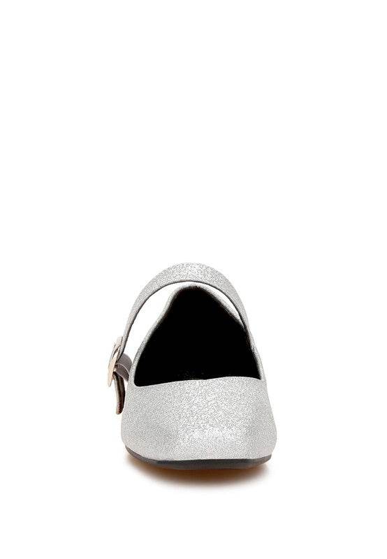 Herma Glitter Pin Buckle Ballerinas - Shop Style & More | Fresh Looks, Everyday Deals & Free Shipping