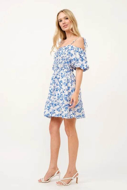And The Why Off Shoulder Bubble Sleeve Dress - Shop Style & More | Fresh Looks, Everyday Deals & Free Shipping