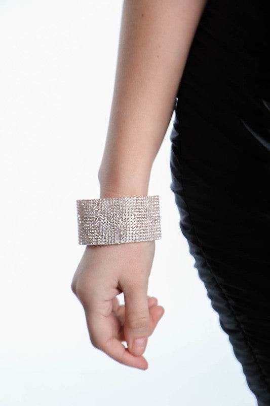 SPARKLY RHINESTONE CUFF BRACELET - Shop Style & More | Fresh Looks, Everyday Deals & Free Shipping