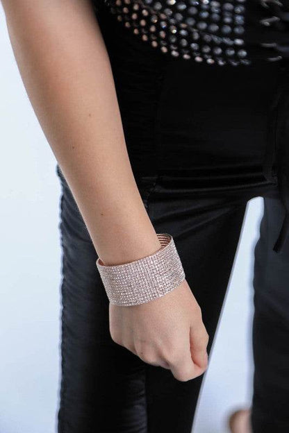SPARKLY RHINESTONE CUFF BRACELET - Shop Style & More | Fresh Looks, Everyday Deals & Free Shipping