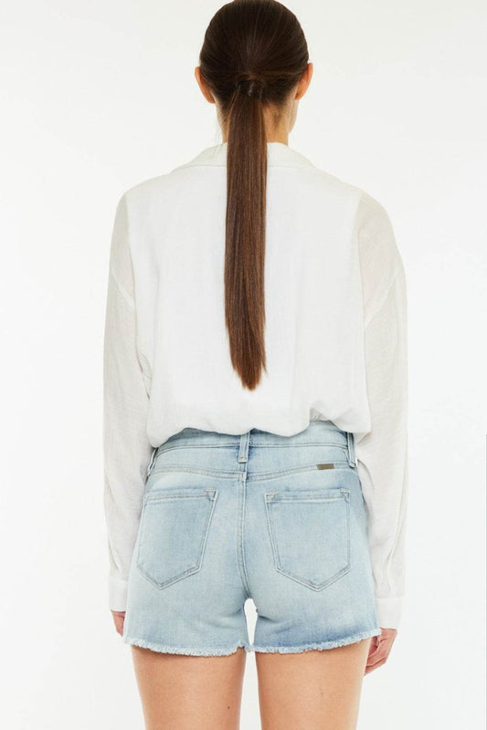Kancan High Rise Side Slit Denim Shorts - Shop Style & More | Fresh Looks, Everyday Deals & Free Shipping