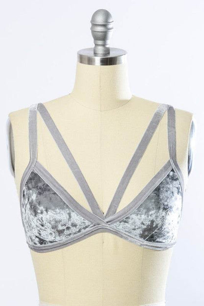 Crushed Velvet Bralette - Shop Style & More | Fresh Looks, Everyday Deals & Free Shipping