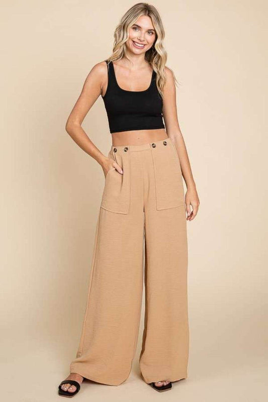 Culture Code Full Size High Waist Wide Leg Cargo Pants - Shop Style & More | Fresh Looks, Everyday Deals & Free Shipping