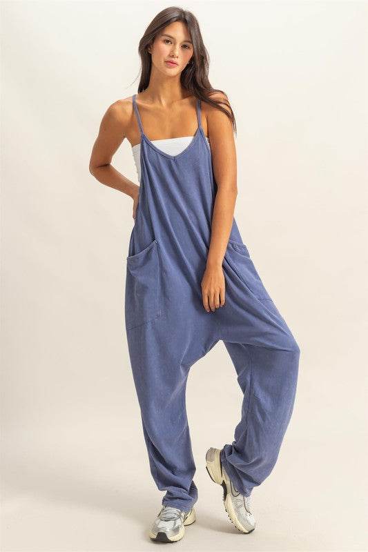 HYFVE Relaxed Fit Mineral Washed Overalls with Pockets - Shop Style & More | Fresh Looks, Everyday Deals & Free Shipping