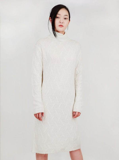 Loose Fit Turtleneck Long Sleeve Sweater Dress - Shop Style & More | Fresh Looks, Everyday Deals & Free Shipping