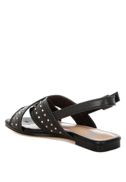 Calluna Stud Embellished Buckled Flats - Shop Style & More | Fresh Looks, Everyday Deals & Free Shipping