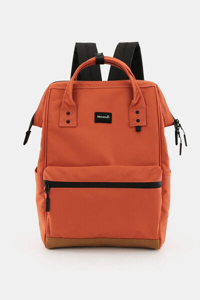 Himawari Waterproof Canvas Travel Backpack Bag with USB Port Orange One Size Bags