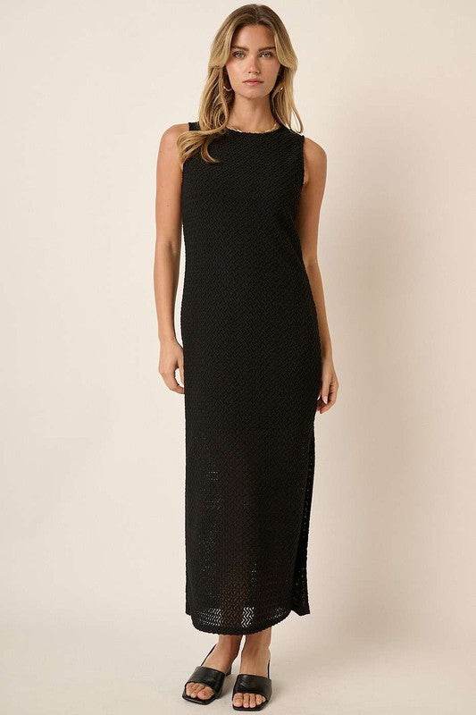 Mittoshop Side Slit Round Neck Sleeveless Dress - Shop Style & More | Fresh Looks, Everyday Deals & Free Shipping