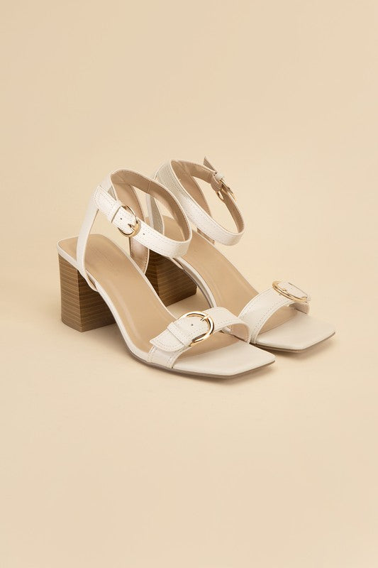 TREATY-S Buckle Sandal Heel Heels