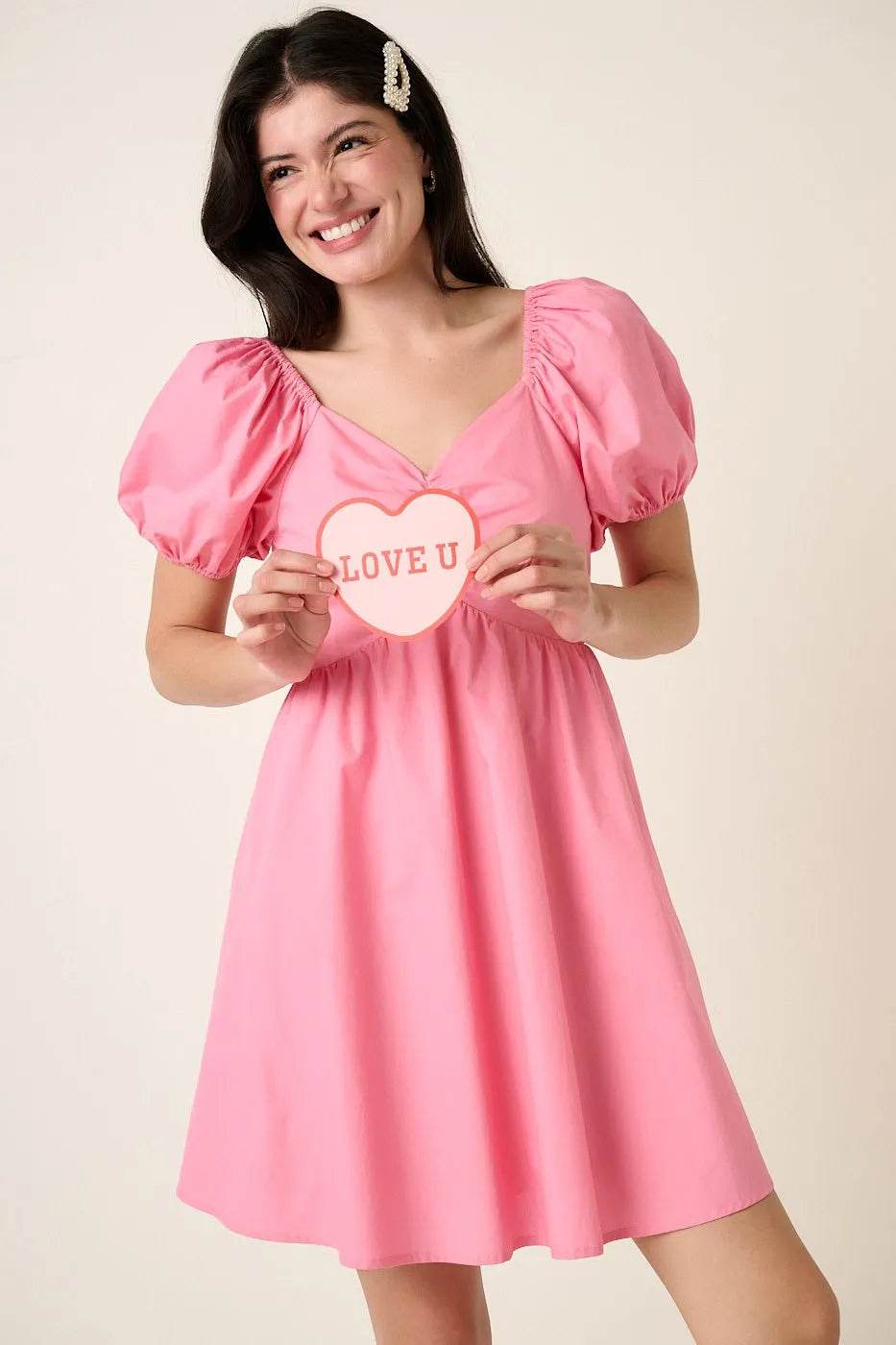 Mittoshop Sweetheart Puff Sleeve Smocked Mini Dress - Shop Style & More | Fresh Looks, Everyday Deals & Free Shipping