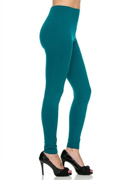 Solid Color Heavy Weight Fleece Leggings - Shop Style & More | Fresh Looks, Everyday Deals & Free Shipping