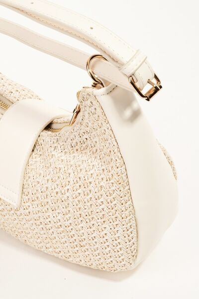 Fame Straw Braid Hobo Bag Bags