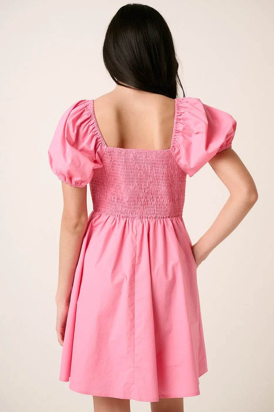 Mittoshop Sweetheart Puff Sleeve Smocked Mini Dress - Shop Style & More | Fresh Looks, Everyday Deals & Free Shipping