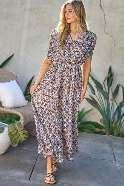 Printed V-Neck Sleeveless Jumpsuit - Shop Style & More | Fresh Looks, Everyday Deals & Free Shipping