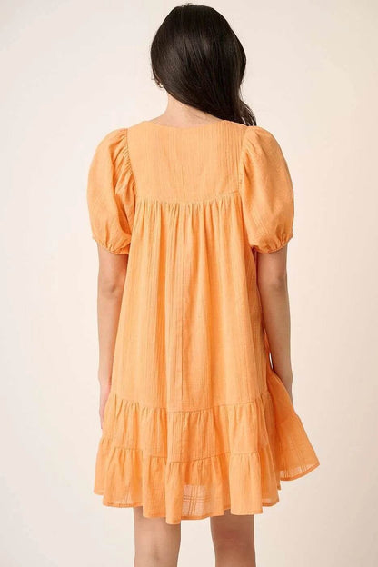 Mittoshop Tassel Tie Plaid Gauze Short Sleeve Mini Dress - Shop Style & More | Fresh Looks, Everyday Deals & Free Shipping