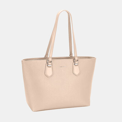 David Jones PU Leather Tote Bag Camel One Size Bags