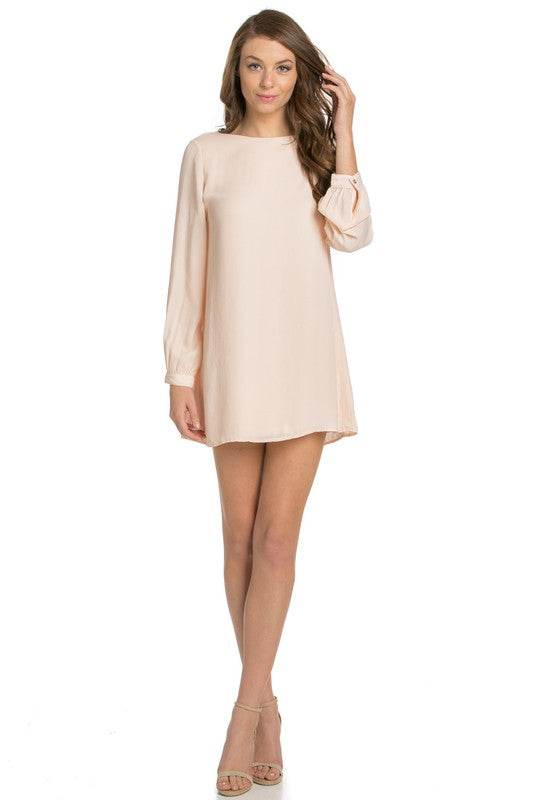 long sleeve shift dress coral - Shop Style & More | Fresh Looks, Everyday Deals & Free Shipping
