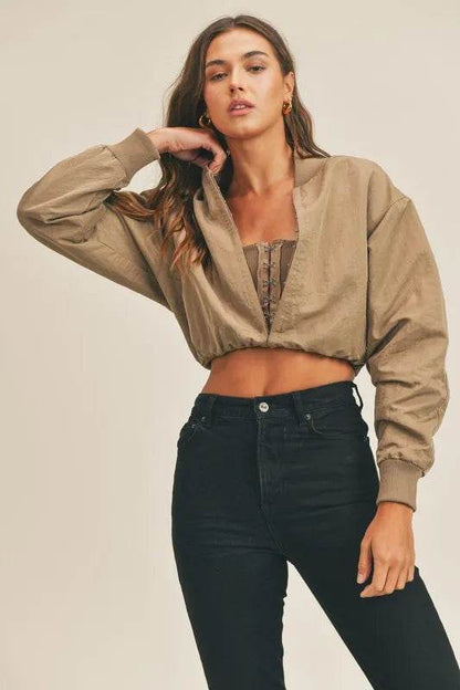 MABLE Long Sleeve Two Way Jacket - Shop Style & More | Fresh Looks, Everyday Deals & Free Shipping