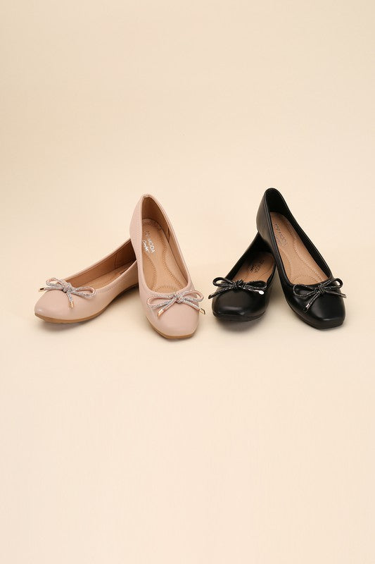 DOROTHY-77 Bow Ballet Flats Sandals