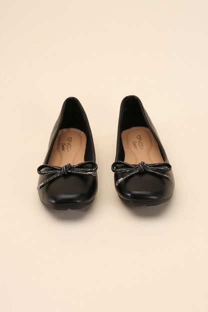 DOROTHY-77 Bow Ballet Flats Sandals