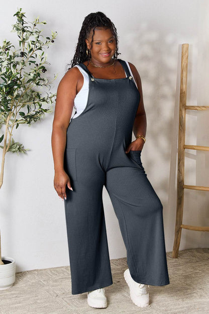 Double Take Full Size Wide Strap Overall with Pockets - Shop Style & More | Fresh Looks, Everyday Deals & Free Shipping