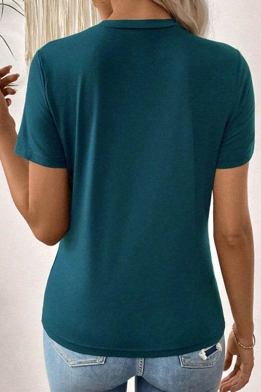Galilea Toothpick Stripe Round Neck Top - Shop Style & More | Fresh Looks, Everyday Deals & Free Shipping