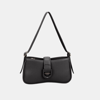 David Jones PU Leather Shoulder Bag Black One Size Bags